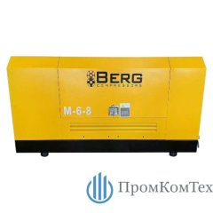 Дизельный винтовой компрессор BERG М-6-8 на опорах купить - ООО ПромКомТех