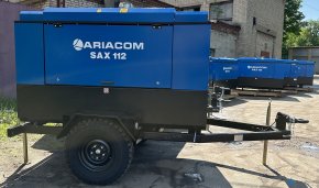 Дизельный винтовой компрессор ARIACOM SAX 112 на шасси с доохладителем купить - ООО ПромКомТех
